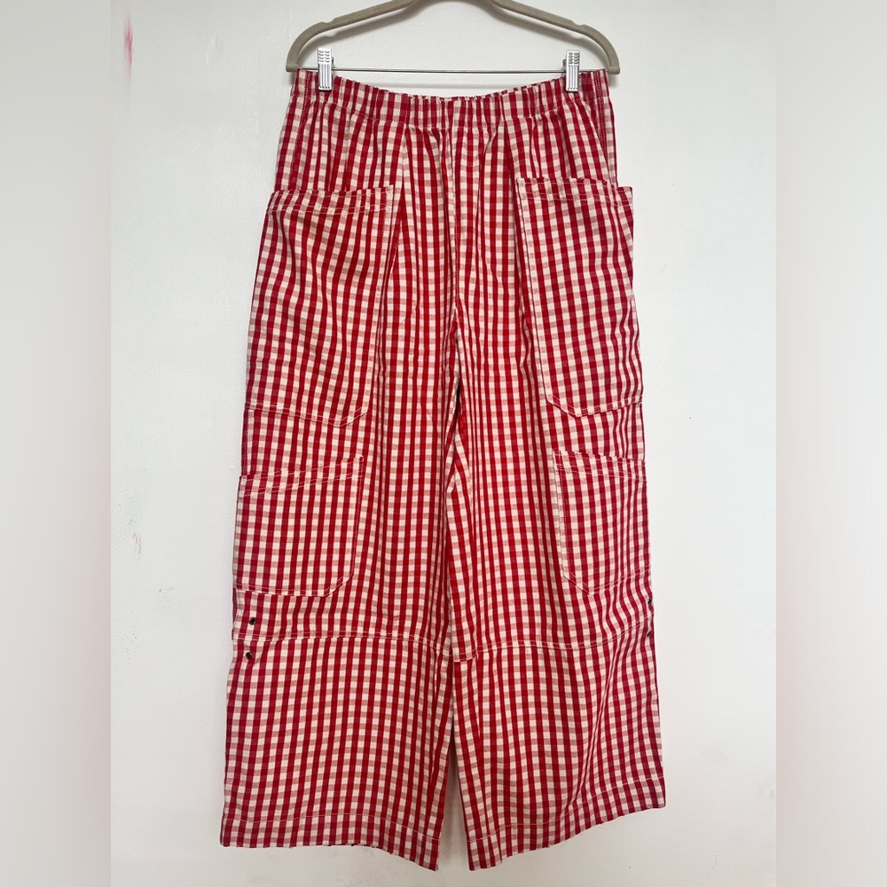 BDG Red and White Plaid Pants